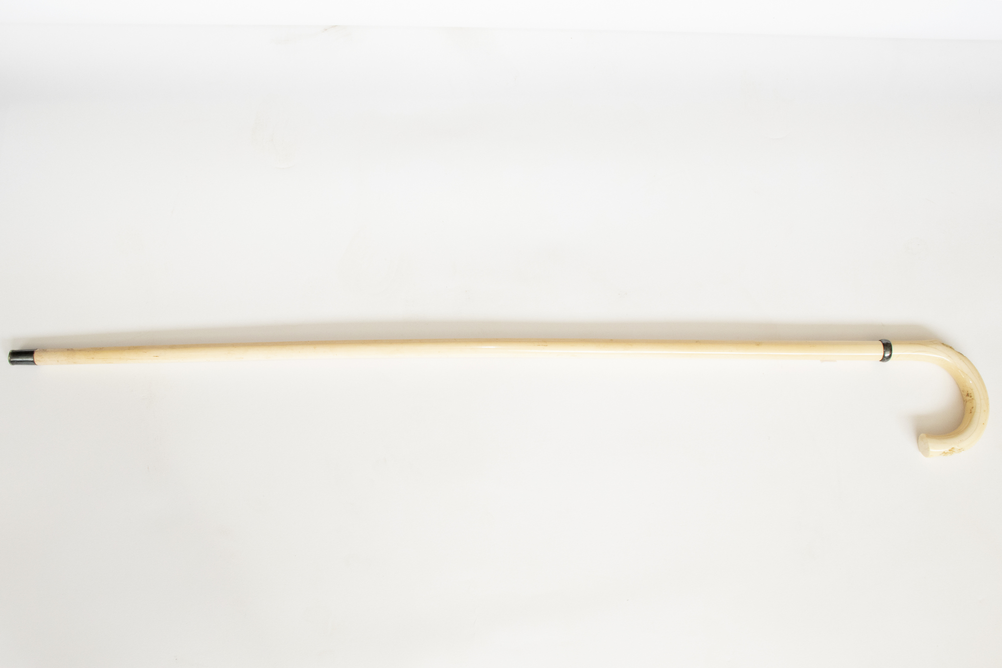 A Canton ivory walking stick,