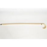 A Canton ivory walking stick,