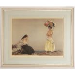 William Russell Flint (British 1880-1941)/ Rosa and Marisa/signed in pencil/print,