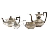 A four-piece silver tea and coffee set, George Nathan & Ridley Hayes, Chester 1904-05,