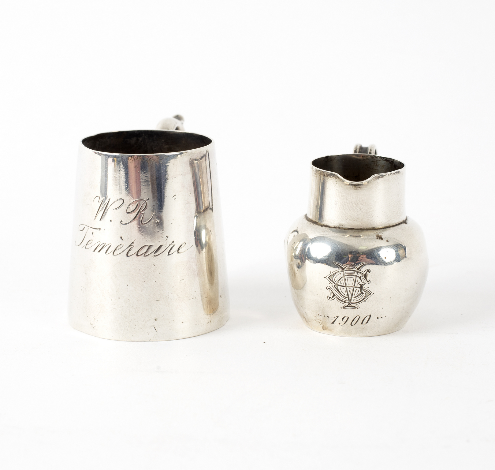 A miniature silver jug, Cornelius Saunders and Francis Shepherd, Chester 1898, - Bild 2 aus 2