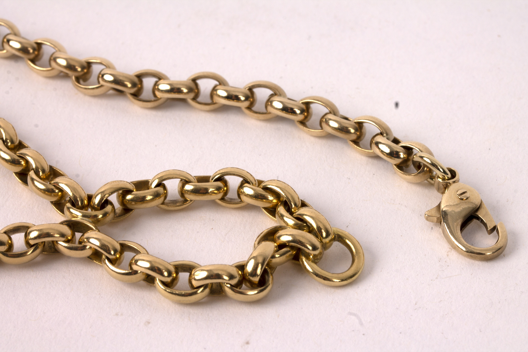 A two-row curb link bracelet previously a necklace, - Image 2 of 2