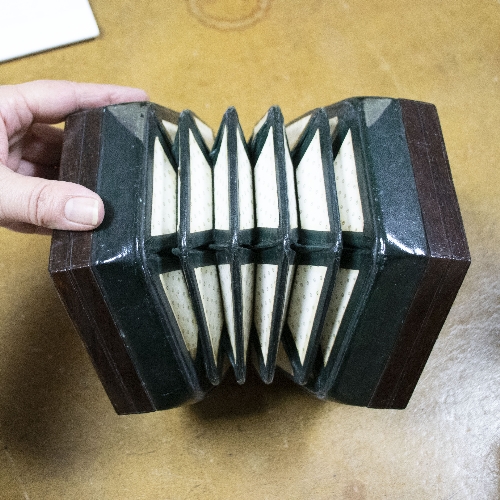 A rosewood cased 48 key concertina, by Charles Wheatstone, in original fitted hexagonal box, - Image 8 of 8