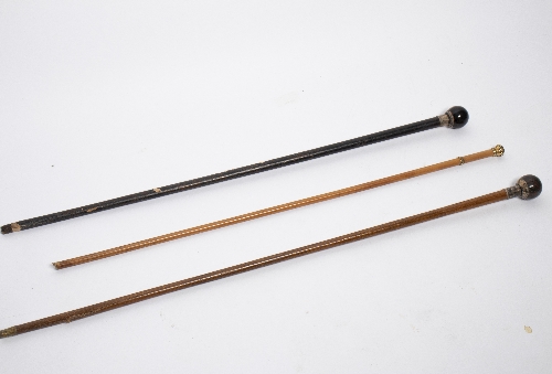 A lady's walking stick with hardstone knop, - Bild 2 aus 2