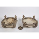 A pair of 18th Century style pendant shades,