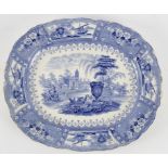 A Dimmock meat plate printed with Morea pattern and a T Mayer meat plate with Canova pattern,