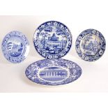 A Spode small plate printed with Italian Church, Waterloo,