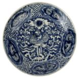 A Swatow blue and white saucer dish, decorated two phoenix, Binh Thuan cargo, circa 1608, 27.