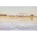 Laurence Scott (act. 1883-1898)/The Nile/watercolour, 34cm x 50.