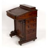 A Victorian mahogany Davenport desk, 53.
