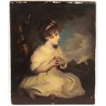 John L Reilly (20th Century) after Joshua Reynolds/The Age of Innocence/signed and dated 1916
