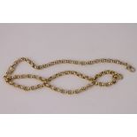 A two-row curb link bracelet previously a necklace,