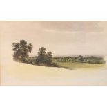 Francis Nicholson (British 1753-1844)/Distant Landscape/watercolour 17cm x 28cm/Provenance: Lacey