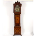 An oak and mahogany cased longcase clock, Gurney,