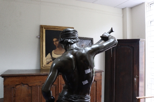 Antonin Mercié (French 1845-1916)/David after the Battle/the sculpture depicting a victorious David - Bild 11 aus 13
