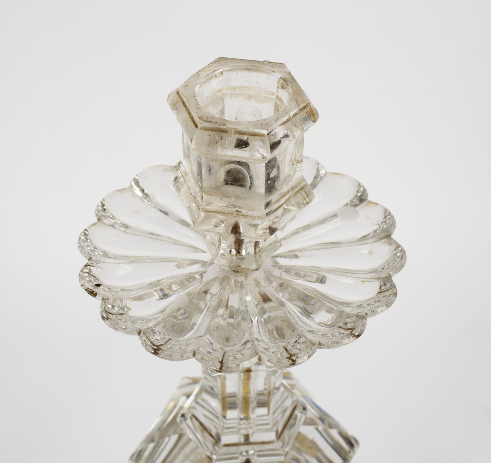 A rock crystal candle holder, possibly by Bagues Paris, circa 1920, - Bild 3 aus 3