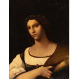 Follower of Raphael/Portrait of a Lady/signed TG lower right/oil on canvas,