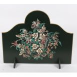 A floral fire screen