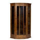 Hugh Birkett (British 1919-2002), a Cotswold School brown oak hanging cabinet,