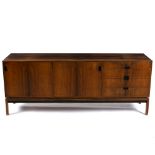 Style of Bernhard Pedersen, a rosewood sideboard, Danish mid-20th Century,