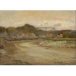 Donald Floyd (British 1892-1965)/The Rail Bridge over the Wye, Chepstow/signed/oil on canvas,
