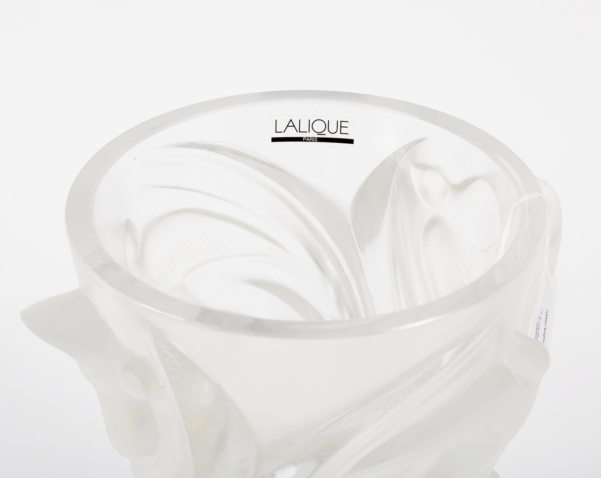 Lalique Crystal, a 'Martinets' vase, designed in 1982 by Marie-Claude Lalique, - Image 3 of 3