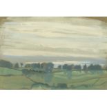 Charles March Gere RA (British 1869-1957)/Evening over the Severn/inscribed verso/watercolour and