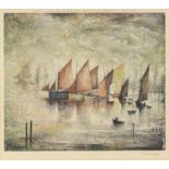 Laurence Stephen Lowry (British 1887-1976)/Sailing Boats/signed in pencil and with Guild stamp and