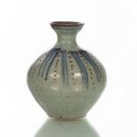 David Leach (British 1911-2005), a stoneware bottle vase with dot and brush detailing to body,