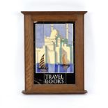 A Carter pictorial tile panel advertising 'Travel Books',