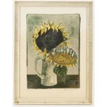 Andre Minaux (French 1923-1986)/Vase of Sunflowers/signed in pencil and numbered 121/200/lithograph,