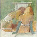 Gilchrist/Dancers Backstage/signed lower right/pastel and pencil,