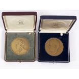 A Belgian rowing bronze medallion, J Fenson, Prix du Roi,