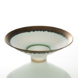 Peter Wills (British, born 1955), a porcelain bowl with flared rim and raised circular foot,