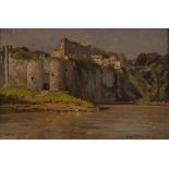 Donald Floyd (British 1892-1965)/Chepstow Castle from the Wye/signed and inscribed/oil on canvas,