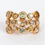 A multi-diamond dress ring by Lorique,