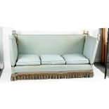 A Knole sofa with loose seat cushions,