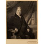 After Frederick Richard Say (1805-1860)/Portrait of John Smith/mezzotint with facsimile signature,