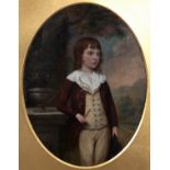 Circle of Thomas Hickey (Irish 1741-1824)/Portrait of a Young Boy/three-quarter length in a