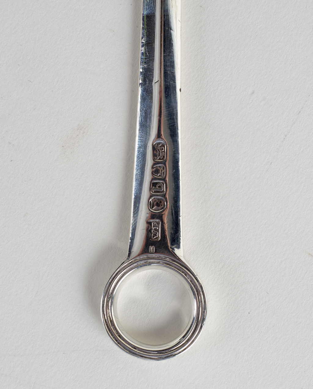 A George III silver meat skewer, George Smith & William Fearn, London 1791, with reeded ring handle, - Image 2 of 2