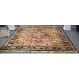 A Heriz style machine woven carpet,