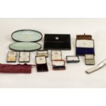 A quantity of jewellery and medal boxes,