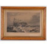 E Goodall after Clarkson Stanfield/The Castle of Ischia/engraving,