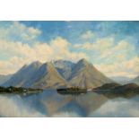 Lindsay Eric Smith (British 1852-1930)/Lake Atitlán, Guatemala/oil on canvas, 52cm x 73.