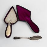 A Victorian silver presentation trowel with ivory handle, Barnard & Sons, London 1870,