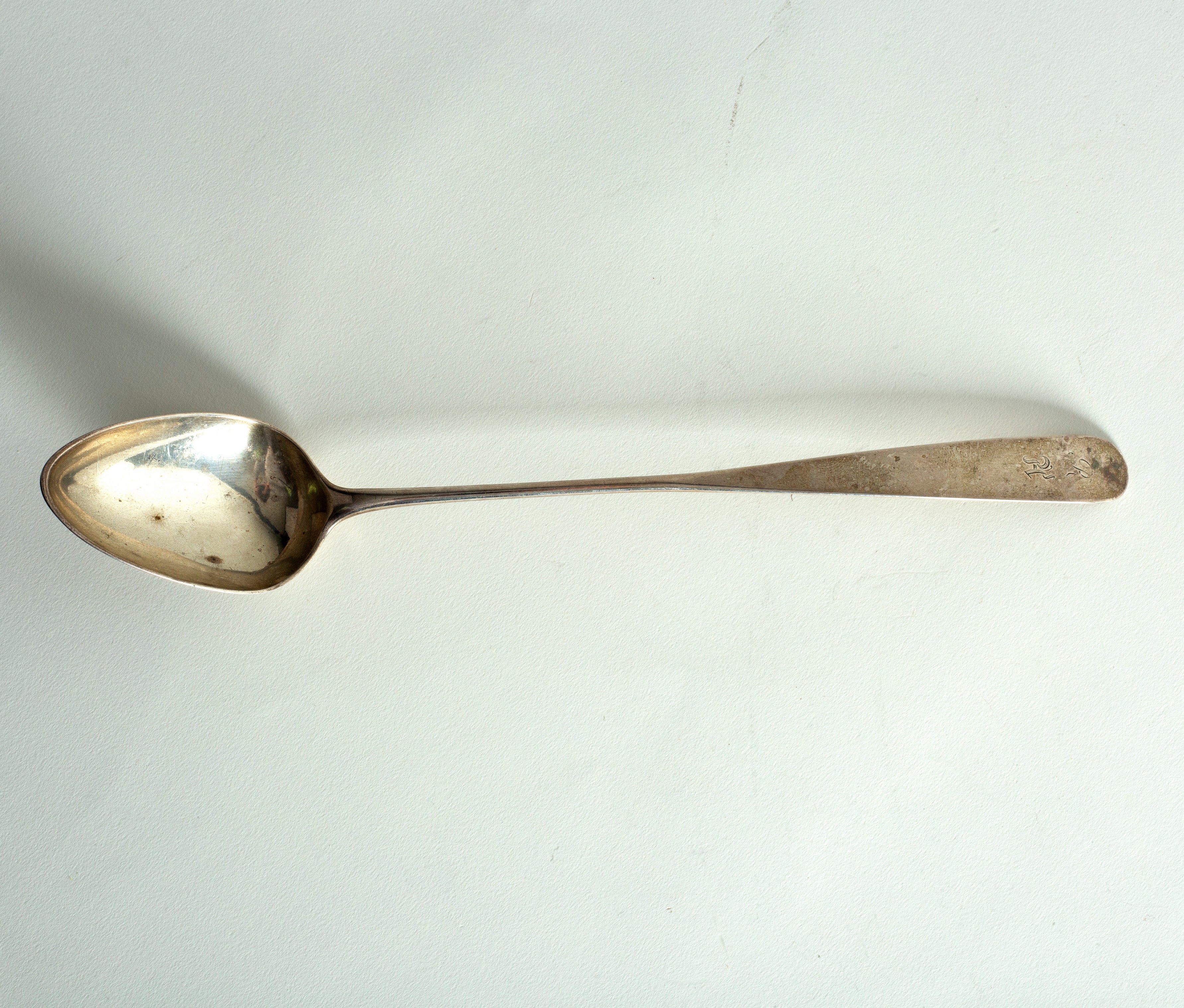 A Scottish silver basting spoon, RG, - Image 3 of 3