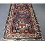 A late 19th Century Caucasian Kazak runner,