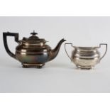 A silver part tea service, Alexander Clark Manufacturing Co.