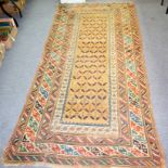 A Bagesthan rug, East Caucasus, circa 1890, the yellow field with plant trellis,