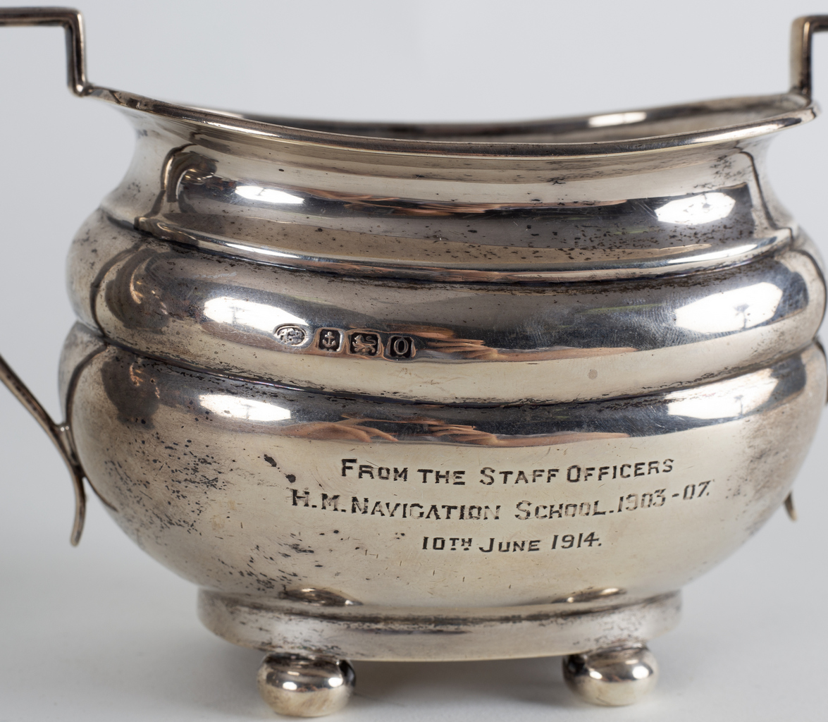 A silver part tea service, Alexander Clark Manufacturing Co. - Image 2 of 2